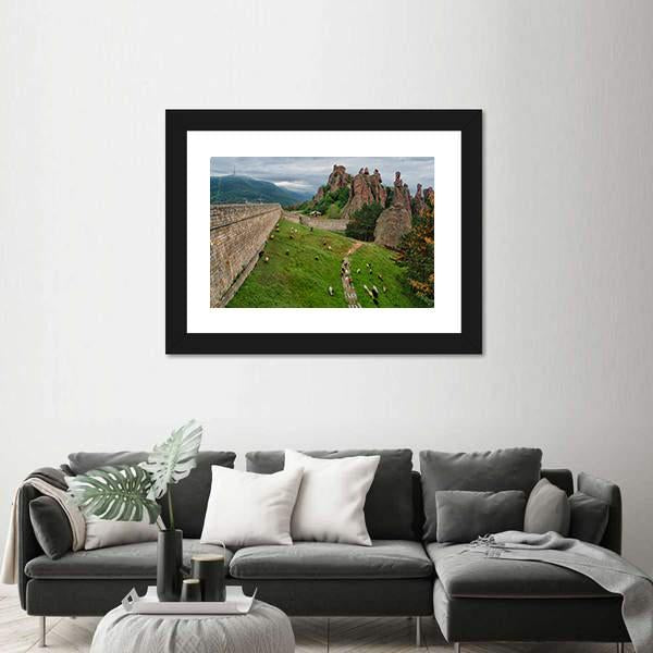The Belogradchik Rocks Canvas Wall Art-1 Piece-Framed Print-20" x 16"-Tiaracle