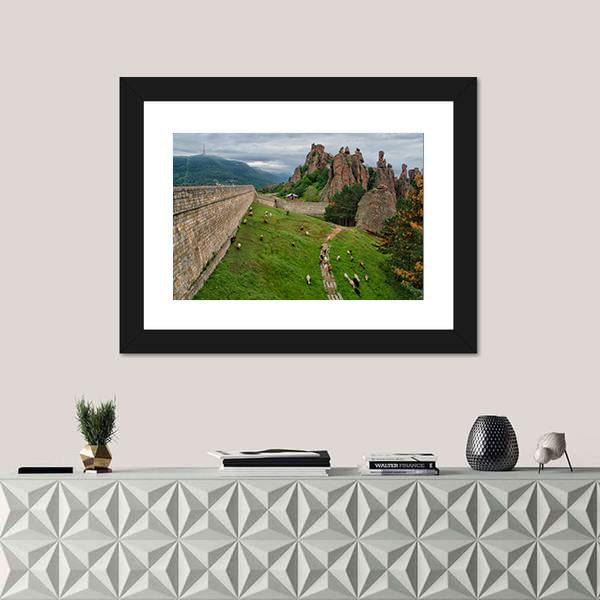 The Belogradchik Rocks Canvas Wall Art-3 Horizontal-Gallery Wrap-25" x 16"-Tiaracle