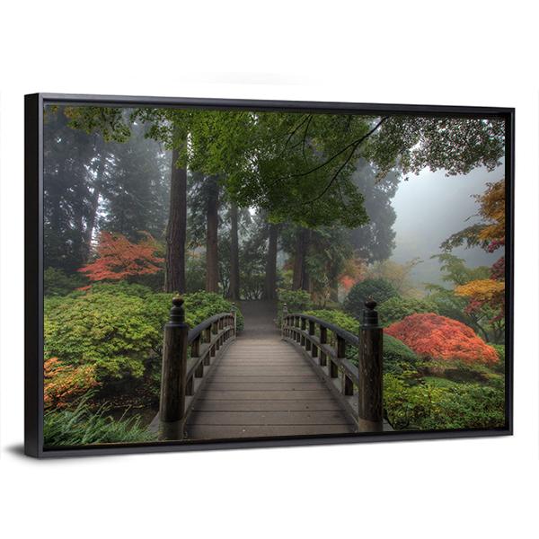 The Bridge In Portland Canvas Wall Art-3 Horizontal-Gallery Wrap-25" x 16"-Tiaracle
