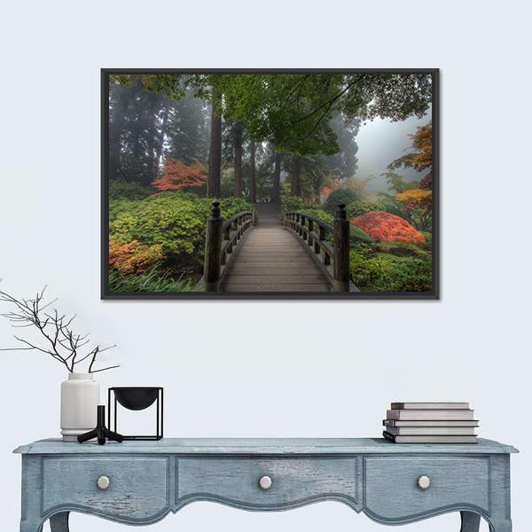 The Bridge In Portland Canvas Wall Art-3 Horizontal-Gallery Wrap-25" x 16"-Tiaracle