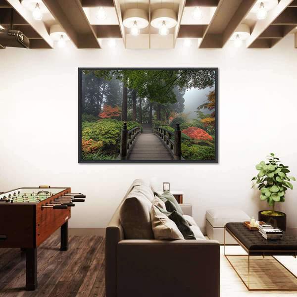The Bridge In Portland Canvas Wall Art-3 Horizontal-Gallery Wrap-25" x 16"-Tiaracle