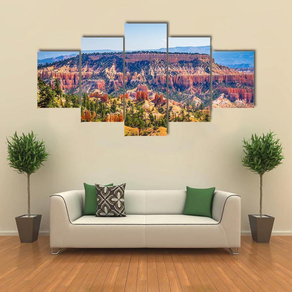The Bryce Canyon Canvas Wall Art-5 Star-Gallery Wrap-62" x 32"-Tiaracle