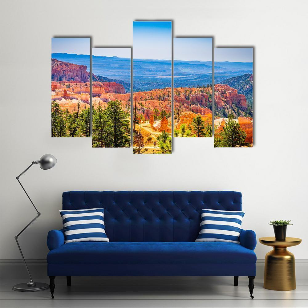 The Bryce Canyon National Park Utah Canvas Wall Art-5 Pop-Gallery Wrap-47" x 32"-Tiaracle