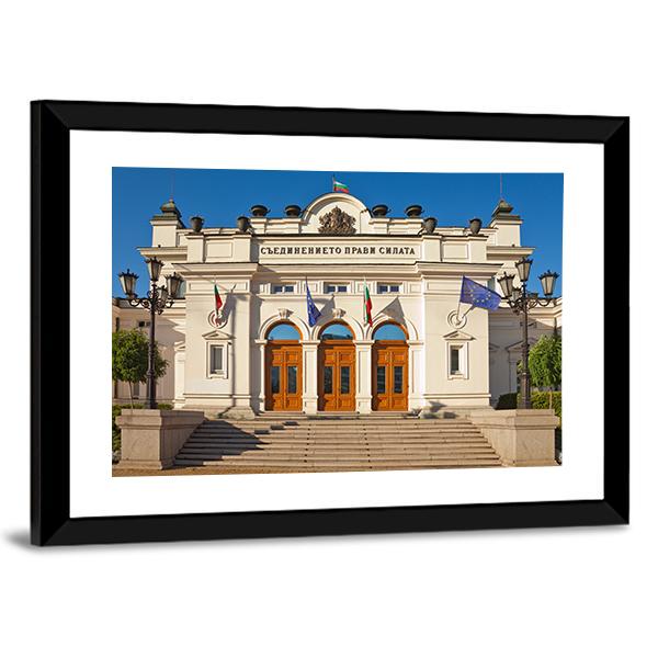 The Bulgarian Parliament Canvas Wall Art-3 Horizontal-Gallery Wrap-25" x 16"-Tiaracle