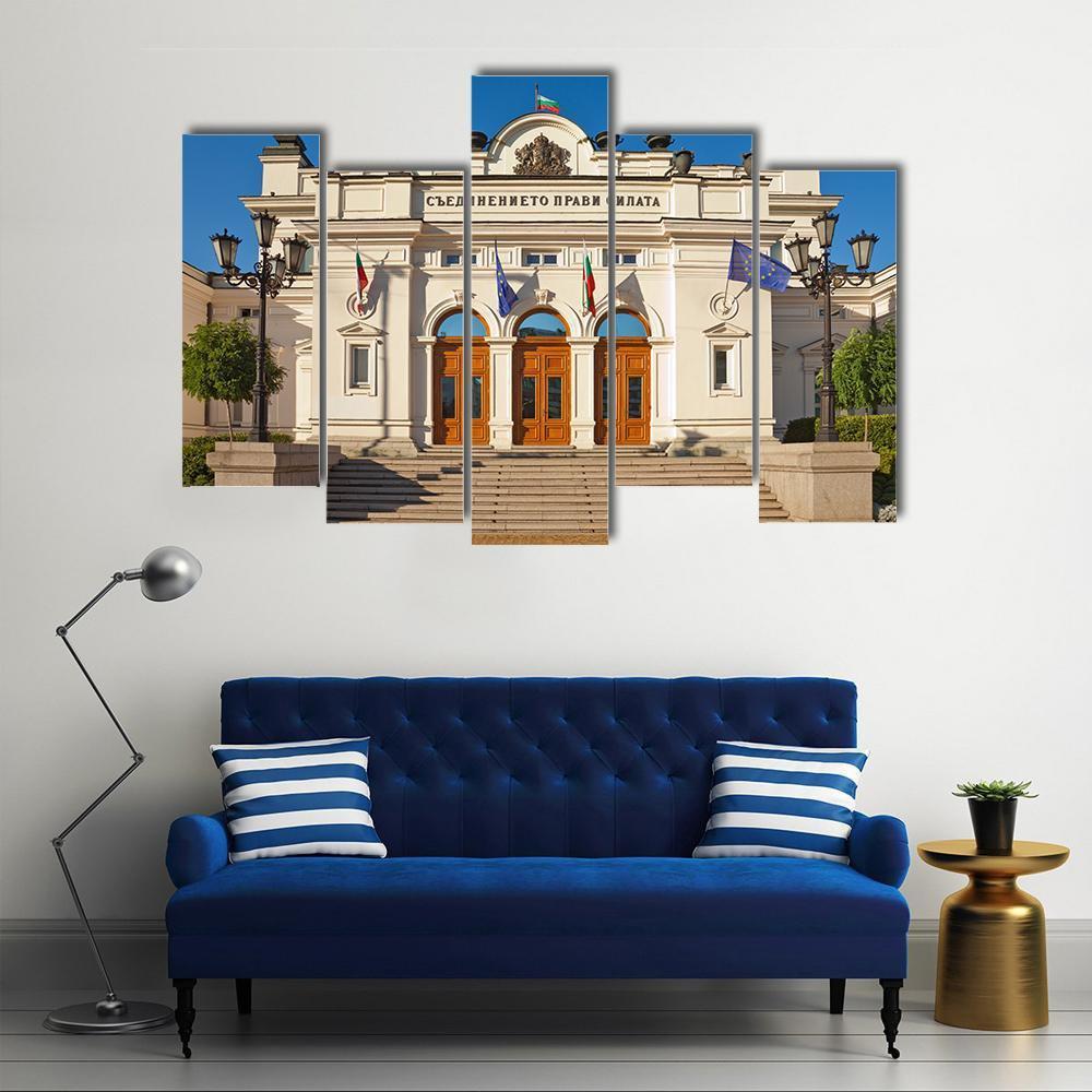 The Bulgarian Parliament Canvas Wall Art-5 Pop-Gallery Wrap-47" x 32"-Tiaracle