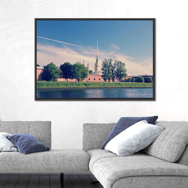 The Burial Place Of Nicholas ii Canvas Wall Art-1 Piece-Floating Frame-24" x 16"-Tiaracle