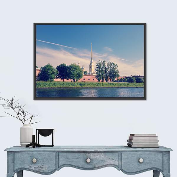 The Burial Place Of Nicholas ii Canvas Wall Art-3 Horizontal-Gallery Wrap-25" x 16"-Tiaracle