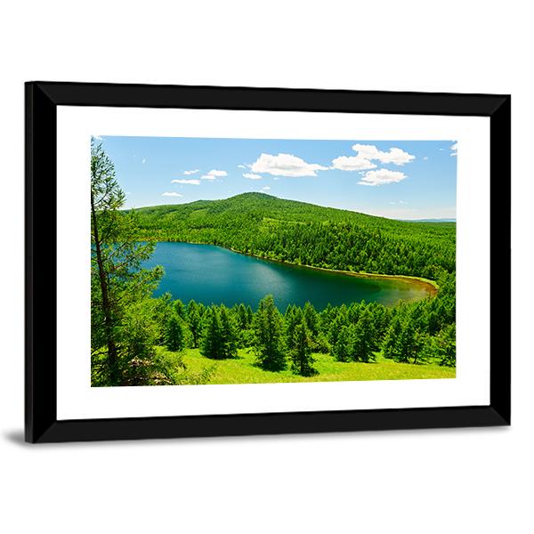 The Camel Ride Sky Pond Canvas Wall Art-3 Horizontal-Gallery Wrap-25" x 16"-Tiaracle