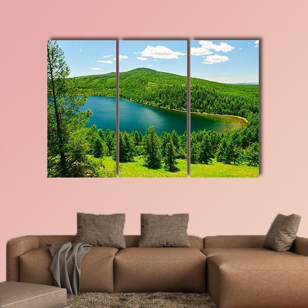 The Camel Ride Sky Pond Canvas Wall Art-3 Horizontal-Gallery Wrap-37" x 24"-Tiaracle