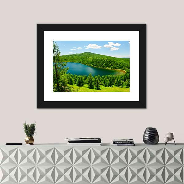 The Camel Ride Sky Pond Panoramic Canvas Wall Art-1 Piece-36" x 12"-Tiaracle