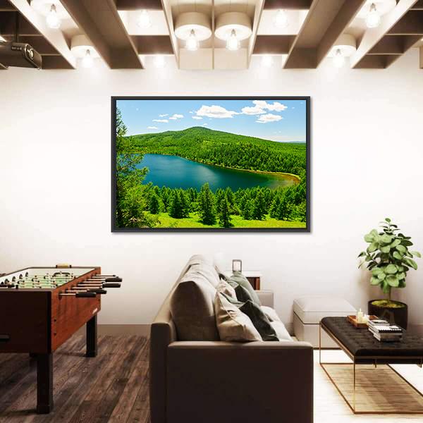 The Camel Ride Sky Pond Panoramic Canvas Wall Art-1 Piece-36" x 12"-Tiaracle