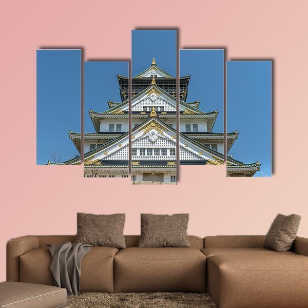 The Osaka Castle Canvas Wall Art-5 Pop-Gallery Wrap-47" x 32"-Tiaracle