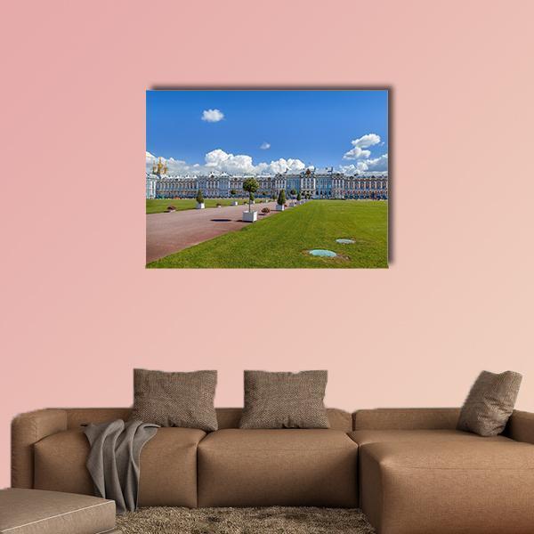 The Catherine Palace In Russia Canvas Wall Art-1 Piece-Gallery Wrap-48" x 32"-Tiaracle