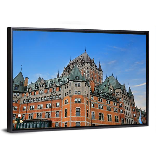 The Chateau Frontenac Canada Canvas Wall Art-3 Horizontal-Gallery Wrap-25" x 16"-Tiaracle