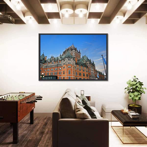 The Chateau Frontenac Canada Canvas Wall Art-3 Horizontal-Gallery Wrap-25" x 16"-Tiaracle