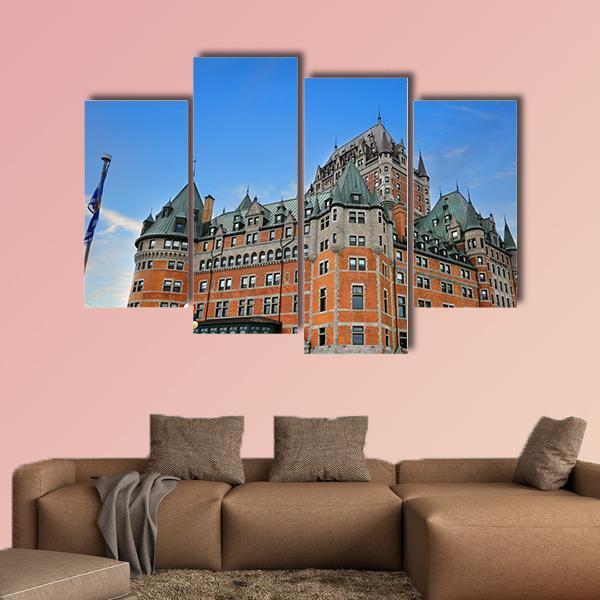 The Chateau Frontenac Canada Canvas Wall Art-4 Pop-Gallery Wrap-50" x 32"-Tiaracle