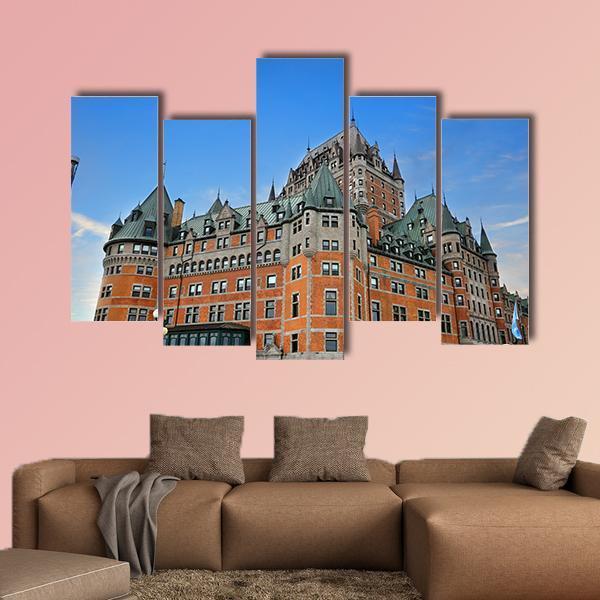 The Chateau Frontenac Canada Canvas Wall Art-5 Pop-Gallery Wrap-47" x 32"-Tiaracle