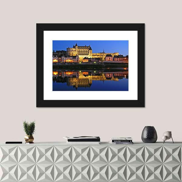 The Chateau Of Amboise In The Loire Valley Canvas Wall Art-3 Horizontal-Gallery Wrap-25" x 16"-Tiaracle