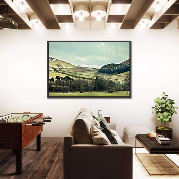 The Cheviot Hills Canvas Wall Art-3 Horizontal-Gallery Wrap-25" x 16"-Tiaracle