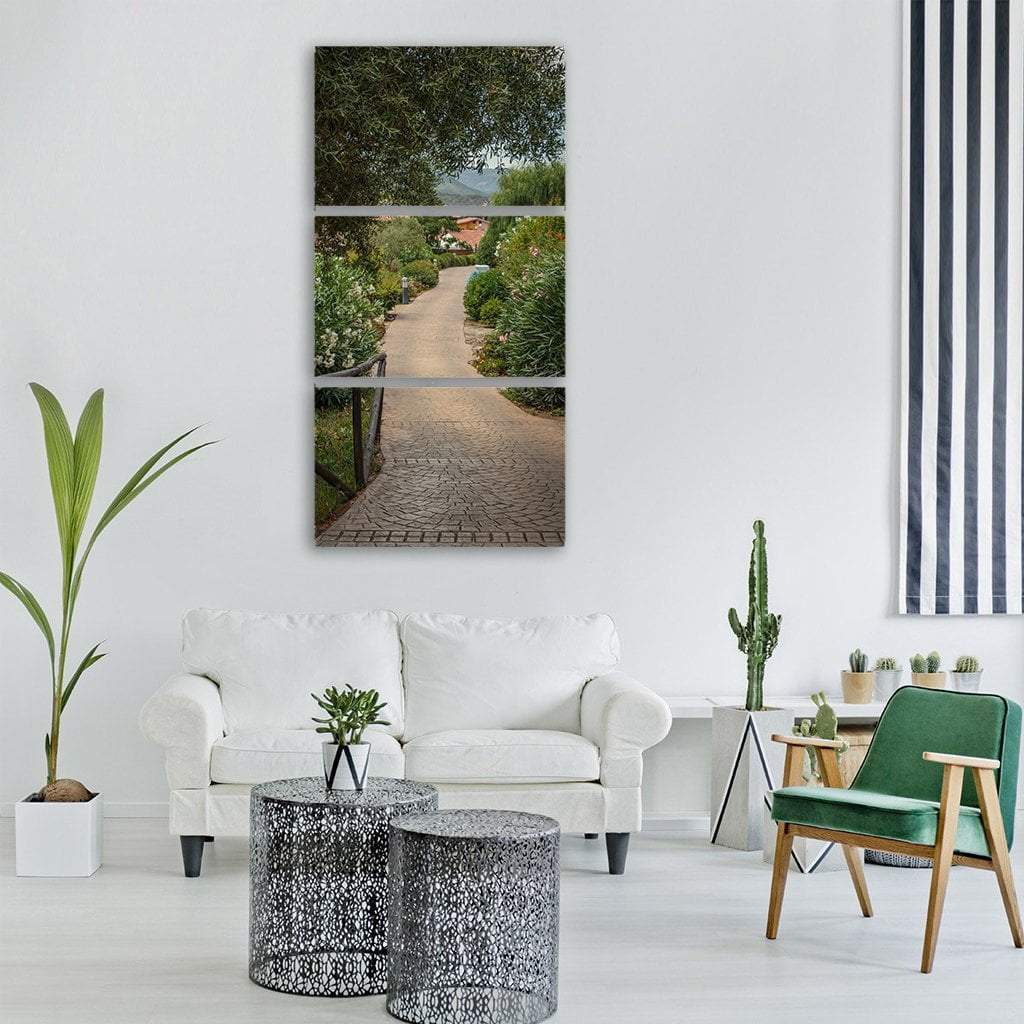 The Chia Sardinia Park In Italy Vertical Canvas Wall Art-3 Vertical-Gallery Wrap-12" x 25"-Tiaracle