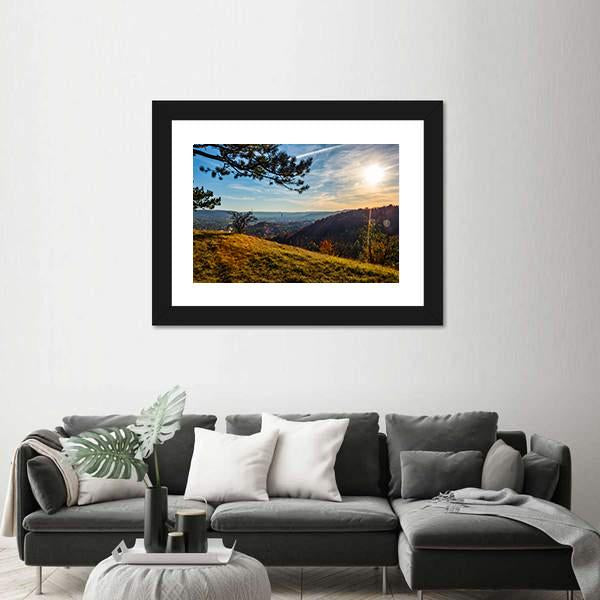 The City Jena On The Saale Canvas Wall Art-1 Piece-Framed Print-20" x 16"-Tiaracle