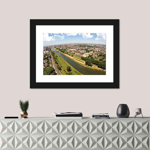 The City Of Mannheim Canvas Wall Art-3 Horizontal-Gallery Wrap-25" x 16"-Tiaracle