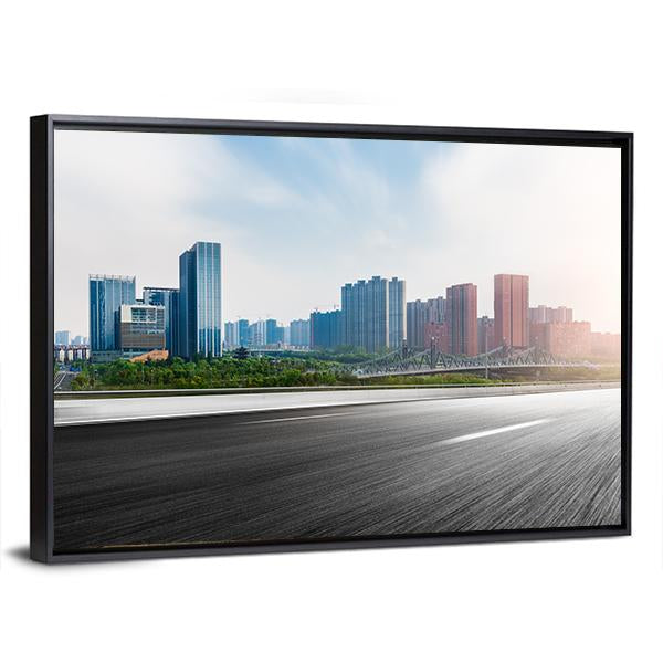 The City & The Road Canvas Wall Art-3 Horizontal-Gallery Wrap-25" x 16"-Tiaracle