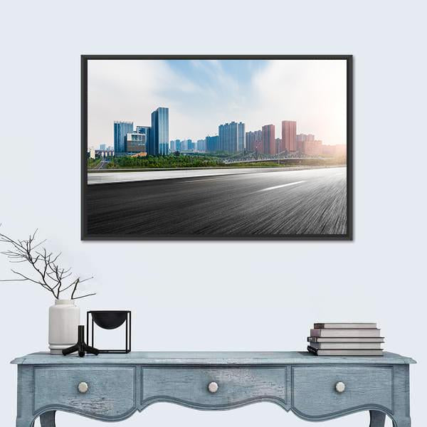 The City & The Road Canvas Wall Art-3 Horizontal-Gallery Wrap-25" x 16"-Tiaracle