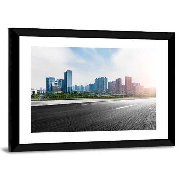 The City & The Road Canvas Wall Art-3 Horizontal-Gallery Wrap-25" x 16"-Tiaracle