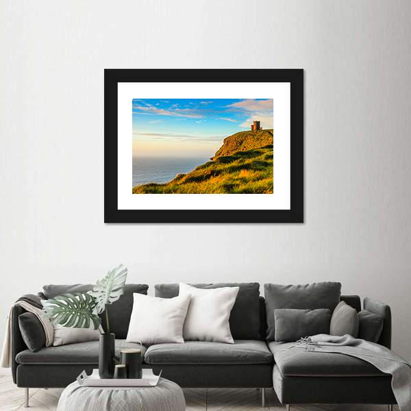 The Cliffs Of Moher Canvas Wall Art-1 Piece-Framed Print-20" x 16"-Tiaracle