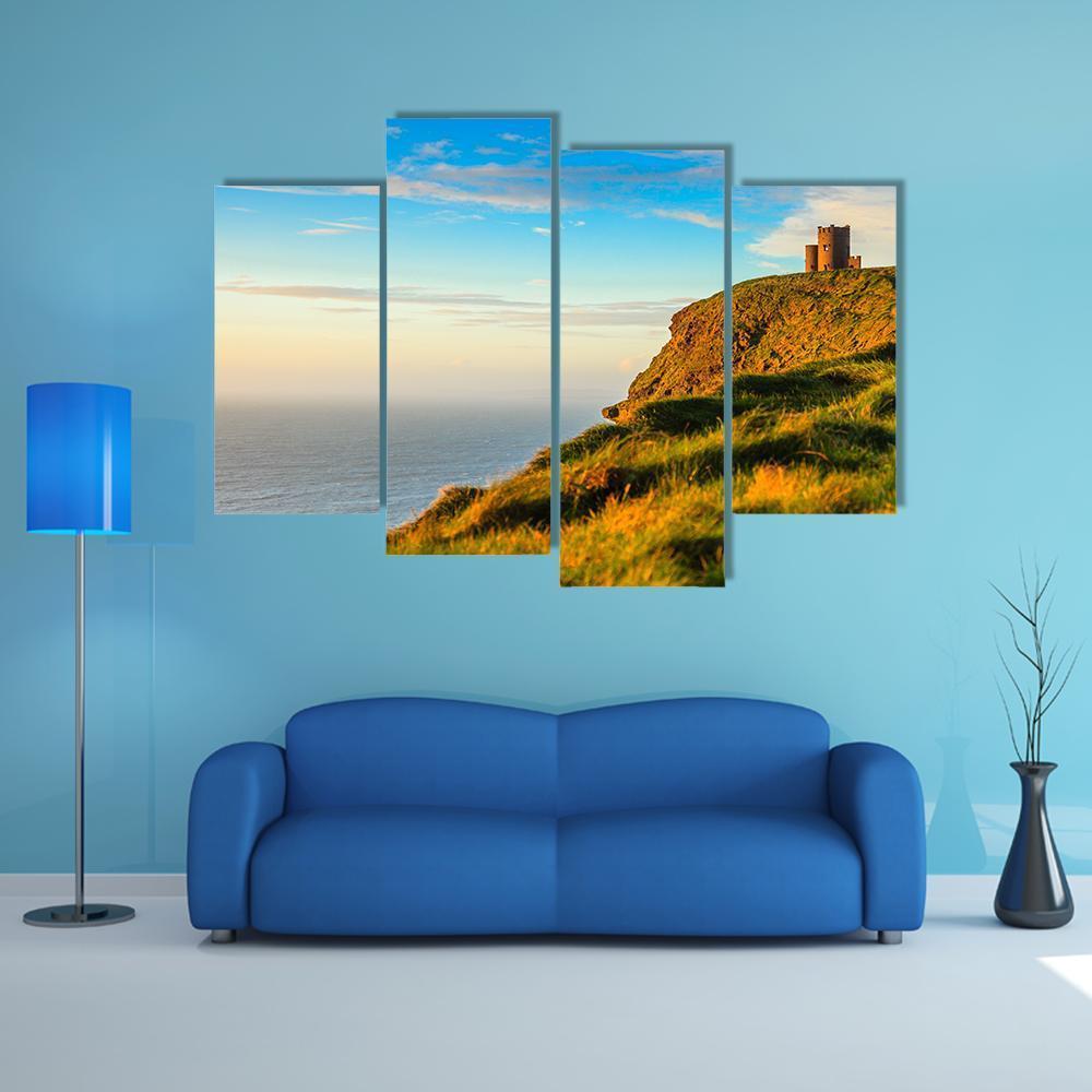 The Cliffs Of Moher Canvas Wall Art-4 Pop-Gallery Wrap-50" x 32"-Tiaracle