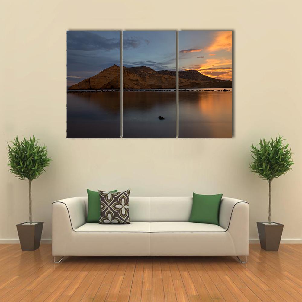 The Closed Cove In Aguilas Canvas Wall Art-3 Horizontal-Gallery Wrap-37" x 24"-Tiaracle