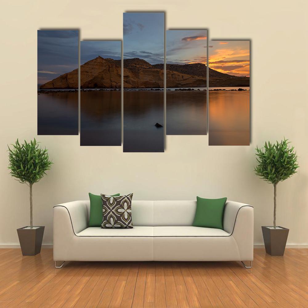 The Closed Cove In Aguilas Canvas Wall Art-5 Pop-Gallery Wrap-47" x 32"-Tiaracle