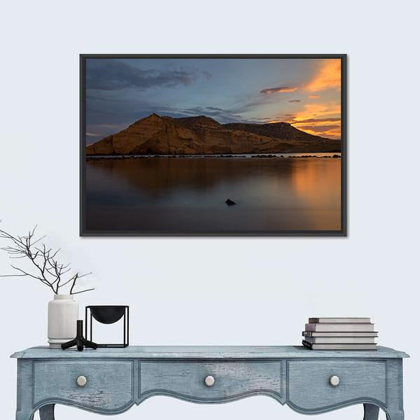 The Closed Cove In Aguilas Canvas Wall Art-3 Horizontal-Gallery Wrap-25" x 16"-Tiaracle