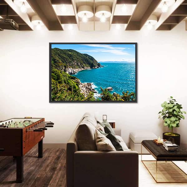 The Coastline In Abel Tasman National Park Canvas Wall Art-3 Horizontal-Gallery Wrap-25" x 16"-Tiaracle