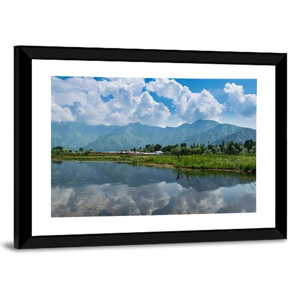 The Dal Lake Canvas Wall Art-3 Horizontal-Gallery Wrap-25" x 16"-Tiaracle