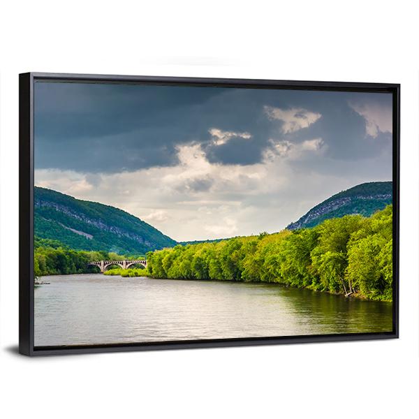 The Delaware River Canvas Wall Art-3 Horizontal-Gallery Wrap-25" x 16"-Tiaracle