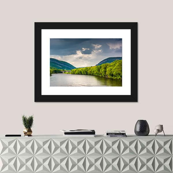 The Delaware River Canvas Wall Art-3 Horizontal-Gallery Wrap-25" x 16"-Tiaracle