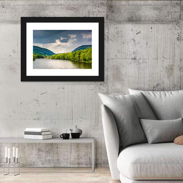 The Delaware River Canvas Wall Art-3 Horizontal-Gallery Wrap-25" x 16"-Tiaracle