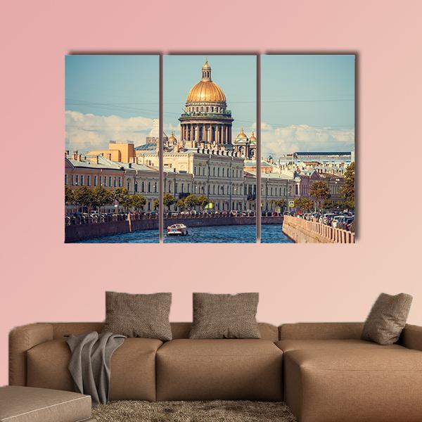 St Isaac's Cathedral Canvas Wall Art-3 Horizontal-Gallery Wrap-37" x 24"-Tiaracle