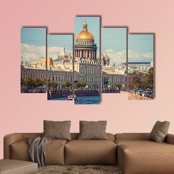 St Isaac's Cathedral Canvas Wall Art-5 Pop-Gallery Wrap-47" x 32"-Tiaracle