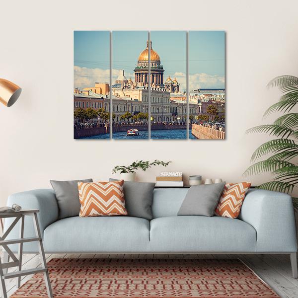 St Isaac's Cathedral Canvas Wall Art-4 Horizontal-Gallery Wrap-34" x 24"-Tiaracle