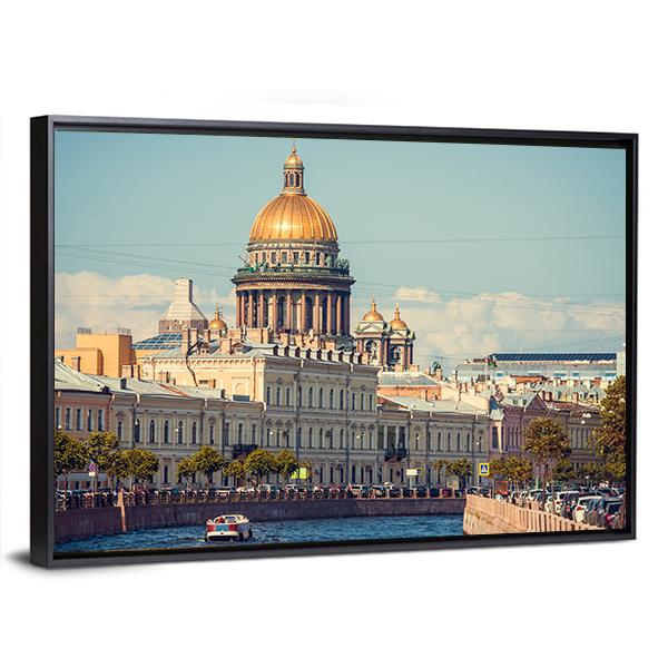St Isaac's Cathedral Canvas Wall Art-3 Horizontal-Gallery Wrap-25" x 16"-Tiaracle
