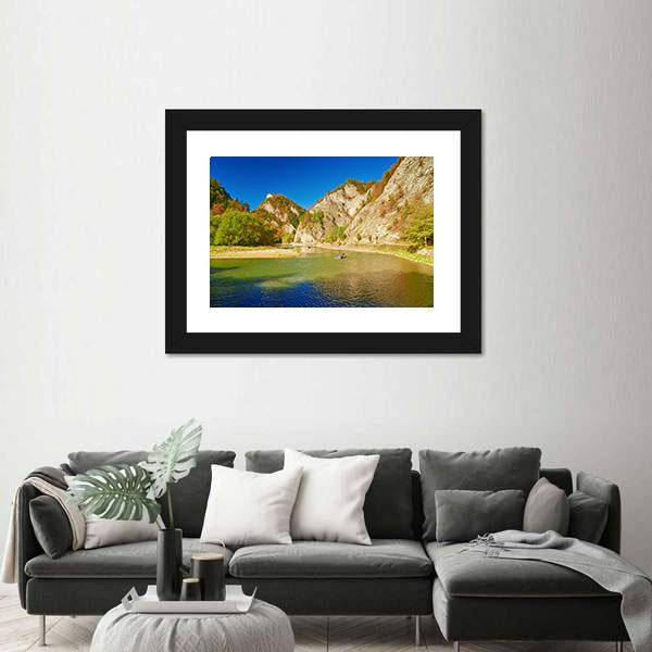 The Dunajec River Gorge Canvas Wall Art-1 Piece-Framed Print-20" x 16"-Tiaracle