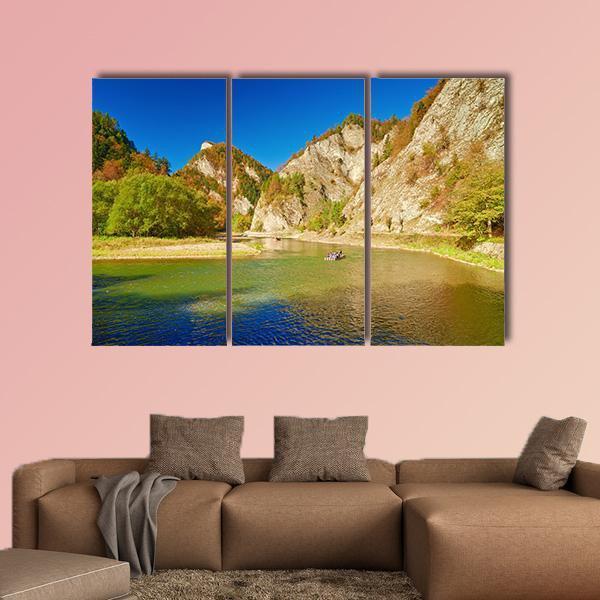 The Dunajec River Gorge Canvas Wall Art-3 Horizontal-Gallery Wrap-37" x 24"-Tiaracle
