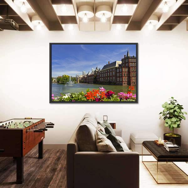 The Dutch Parliament Canvas Wall Art-3 Horizontal-Gallery Wrap-25" x 16"-Tiaracle