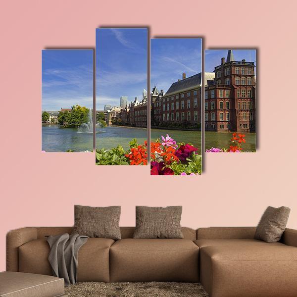 The Dutch Parliament Canvas Wall Art-4 Pop-Gallery Wrap-50" x 32"-Tiaracle