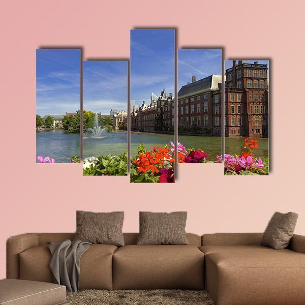 The Dutch Parliament Canvas Wall Art-5 Pop-Gallery Wrap-47" x 32"-Tiaracle