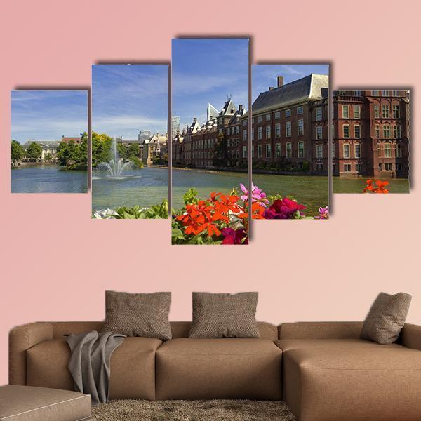 The Dutch Parliament Canvas Wall Art-5 Star-Gallery Wrap-62" x 32"-Tiaracle