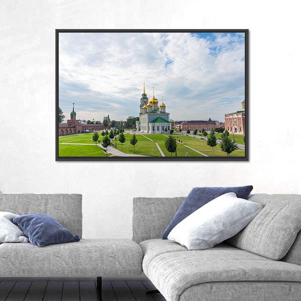 The Epiphany Cathedral Panoramic Canvas Wall Art-1 Piece-36" x 12"-Tiaracle
